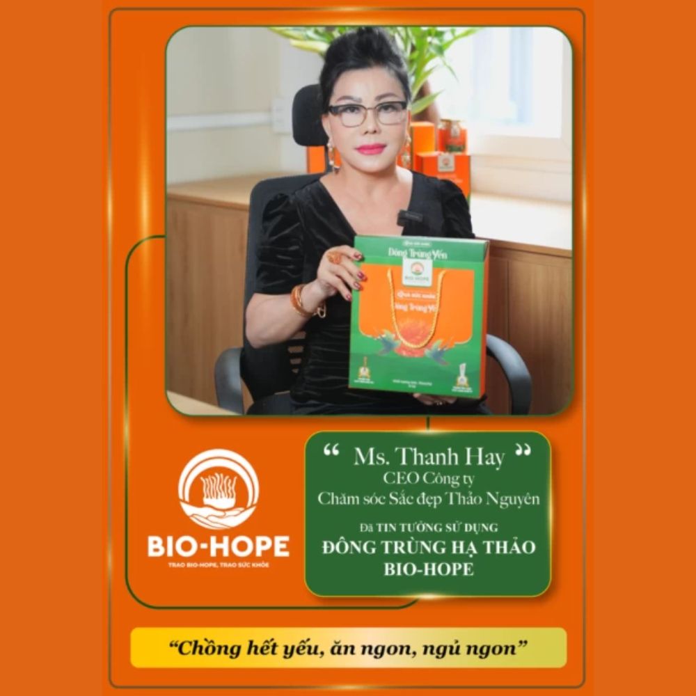 Bí Quyết Giúp Chồng Khỏe Mạnh, Ngủ Ngon Nhờ Đông Trùng Hạ Thảo Bio Hope