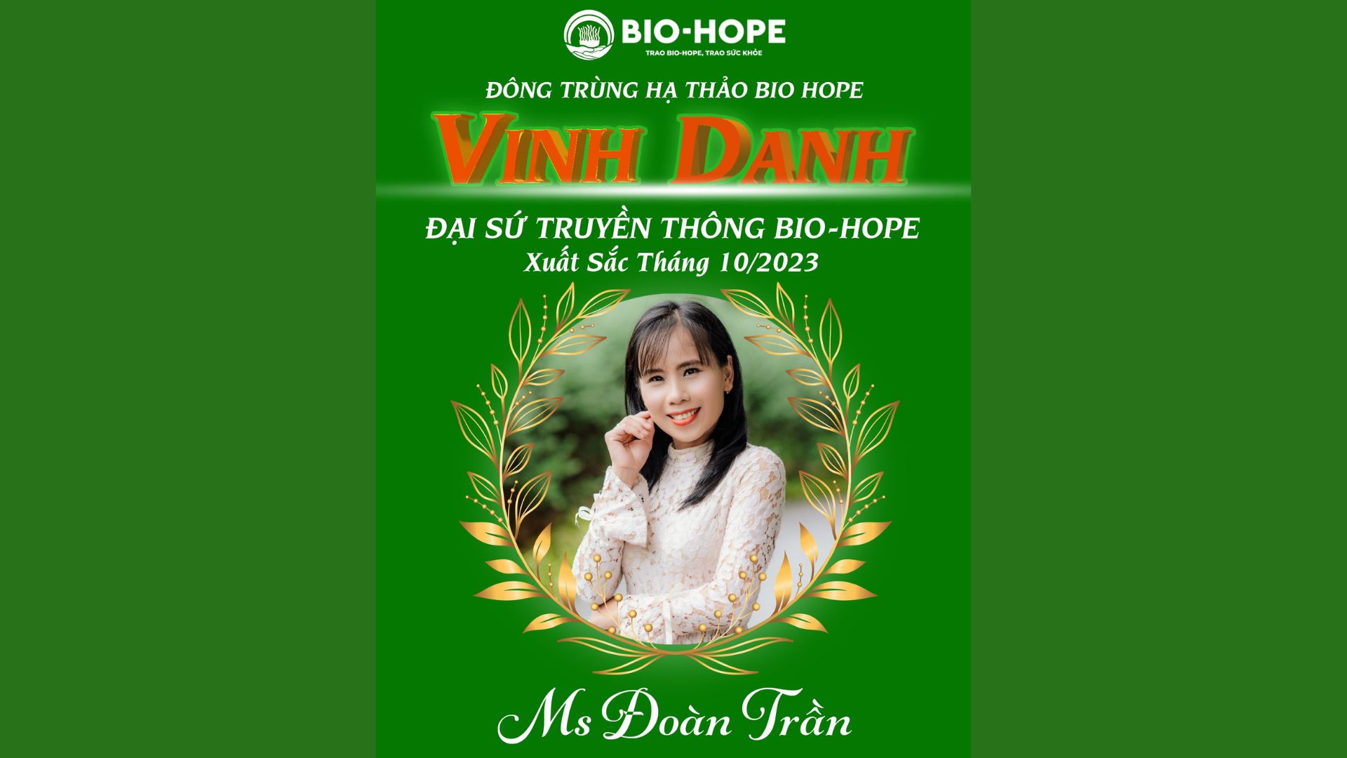 1. Ghi nhận thành tích xứng đáng